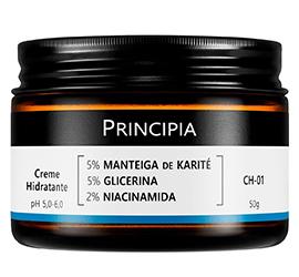 Creme Facial Hidratante Principia, Com Manteiga de Karité, 50g